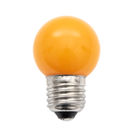 LED lamp oranje feestverlichting P45 1W PVC bol E27 fitting Tronix