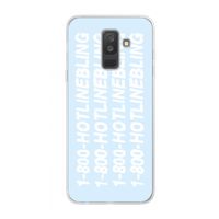 Hotline bling blue: Samsung Galaxy A6 Plus (2018) Transparant Hoesje