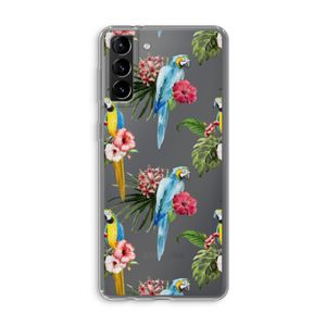 Kleurrijke papegaaien: Samsung Galaxy S21 Plus Transparant Hoesje