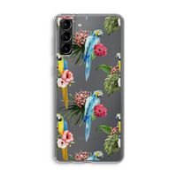 Kleurrijke papegaaien: Samsung Galaxy S21 Plus Transparant Hoesje