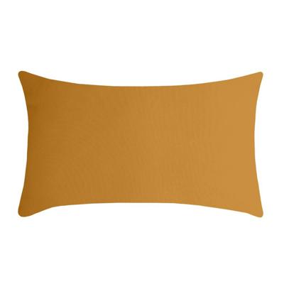 Stof Textile sierkussen Nelson - okergeel - 30 x 50 cm - bank kussens - polyester