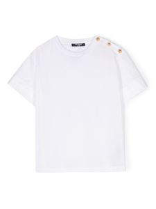 Balmain Kids t-shirt en coton à manches courtes - Blanc