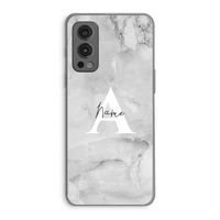 Ivory Marble: OnePlus Nord 2 5G Transparant Hoesje