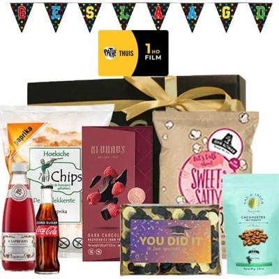 'Hoera! Geslaagd Film en Chill pakket Deluxe' | FOR YOU GIFTS