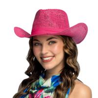 Carnaval Cowboy hoed - roze - volwassenen - Western - themafeest