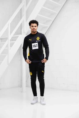 Borussia Dortmund 1/4 Zip Trainingspak Senior 2024/2025 Zwart - Maat S - Kleur: Zwart | Soccerfanshop