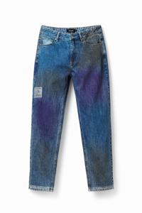 Rechte jeans met kleurverloop - BLUE - 36