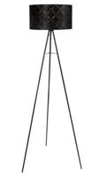 Vloerlamp goud driepoot zwart &apos;Sunna&apos; E27 fitting 149cm