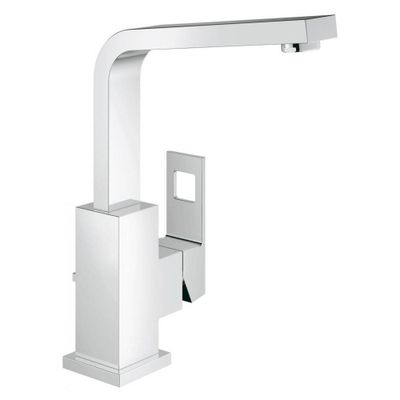 Grohe Eurocube Wastafelkraan Verhoogd Met Waste Chroom