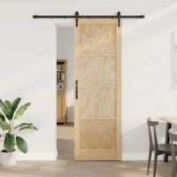 Schuifdeur met Hardware Set 78x232 cm Massief Vurenhout