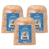 Naturel houtwol 500 gram - 3x - Vulmateriaal - wijnkisten - kerstpakketten - cadeauverpakkingen