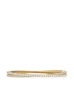 David Yurman bracelet jonc Crossover en or 18ct pavé de diamants (5,5 mm)