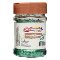 Colorations - biologisch afbreekbare glitter groen - 50g Colorations - biologisch afbreekbare glitter groen - 50g