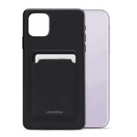Mobilize Rubber Gelly Card Case Apple iPhone 11 Matt Black