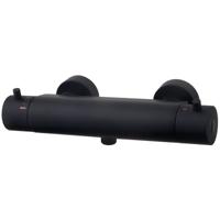 Wiesbaden Caral Thermostatische Douchemengkraan Mat Zwart - Cool Touch