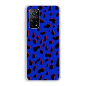 Blue Leopard: Xiaomi Mi 10T 5G Transparant Hoesje
