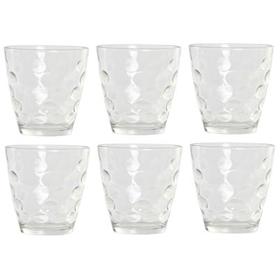 Waterglazen - Sapglazen - Drinkglazen - Cirkels - 18x stuks - glas - transparant - 400 ml Waterglazen - Sapglazen - Drinkglazen - Cirkels - 18x stuks - glas - transparant - 400 ml