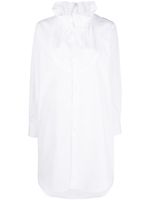 Comme Des Garçons Comme Des Garçons chemise en popeline à col volanté - Blanc