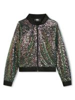 Karl Lagerfeld Kids veste bomber à sequins - Tons neutres - thumbnail