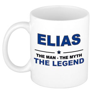Elias The man, The myth the legend cadeau koffie mok / thee beker 300 ml