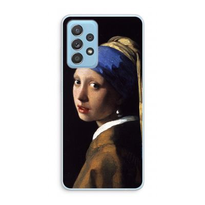 The Pearl Earring: Samsung Galaxy A73 Transparant Hoesje