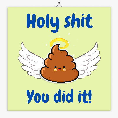 Tekst tegeltje you did it