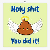 Tekst tegeltje you did it