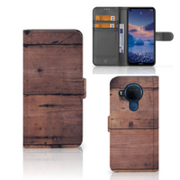 Nokia 5.4 Book Style Case Old Wood