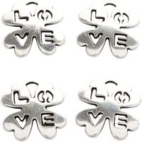 Creotime sieradenhangers 18 mm rond 4 stuks zilver - thumbnail