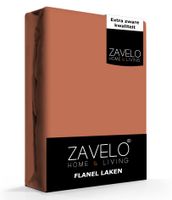 Zavelo Flanel Laken Brique-Lits-jumeaux (240x300 cm) - thumbnail