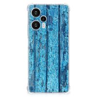 Xiaomi Poco F5 Stevig Telefoonhoesje Wood Blue - thumbnail