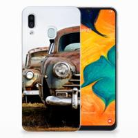 Samsung Galaxy A30 | Siliconen hoesje | met foto Vintage Auto