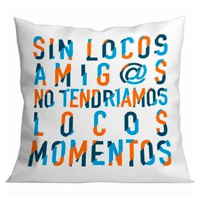 Kussen Roymart SIN LOCOS AMIGOS Wit 40 x 40 cm