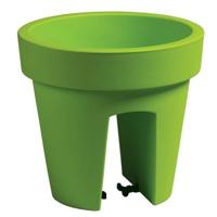 Balkon plantenpot - limegroen - 5 liter - D25 x H23 cm