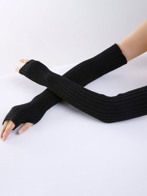 Eenvoudig Warm Halve vinger Handschoenen Eenvoudig Warm Halve vinger Handschoenen