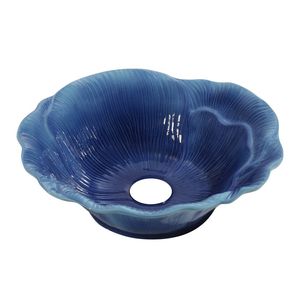 Waskom Best Design Flower 40 cm Keramiek Glanzend Blauw