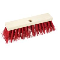 Bezemkop - Elaston - rood - hout - hard - 30 cm - 24mm - straatbezem/buitenbezem