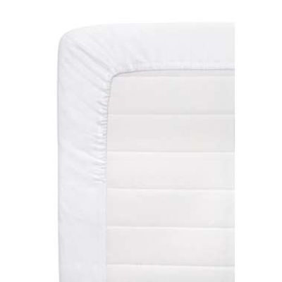 Hoeslaken katoen - wit - 90x200 cm