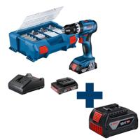 Bosch Professional GSR 18V-45 Accu schroefboormachine 18V 2.0Ah + 82-delige accessoireset - 06019K3306 Bosch Professional GSR 18V-45 Accu schroefboormachine 18V 2.0Ah + 82-delige accessoireset - 06019K3306