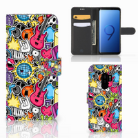 Samsung Galaxy S9 Plus Wallet Case met Pasjes Punk Rock - thumbnail