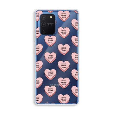 Chicks before dicks: Samsung Galaxy Note 10 Lite Transparant Hoesje