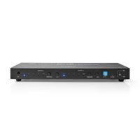 Nedis VMAT3482AT Hdmi™ Matrix-switch 2 X 4 Poort(en) 4x Hdmi™ Input 1x Optisch S/pdif / 2x 3,5 Mm / 2x Hdmi™ Output 4k@60hz 18 Gbps Afstandbestuurbaar Metaal Antraciet - thumbnail