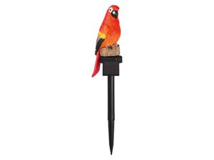 LIVARNO home LED solar tuinstekker Vogels (Rode papegaai)