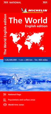Wegenkaart - landkaart 701 The world - Wereld | Michelin