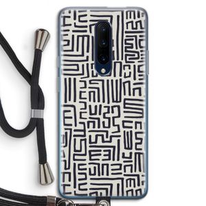 Moroccan Print: OnePlus 7 Pro Transparant Hoesje met koord