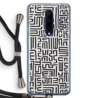 Moroccan Print: OnePlus 7 Pro Transparant Hoesje met koord