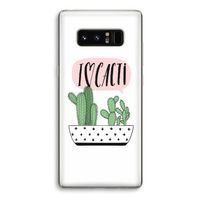 I love cacti: Samsung Galaxy Note 8 Transparant Hoesje