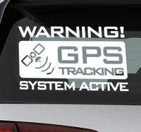 Camper sticker gps-volgsysteem