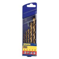 Irwin HSS Metaalboren 135° Titanium, 5-delige set: 4/5/6/8/10 mm - 10502604