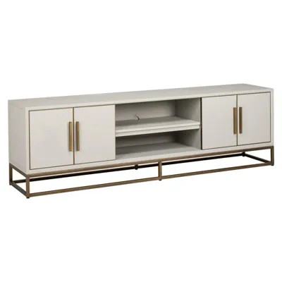 TV-meubel Whitebone Brass 4-deurs